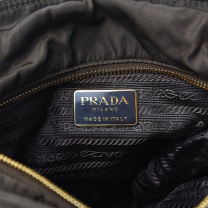 Prada Tessuto Nylon Catena Shoulder Bag Muschio 6 of 10