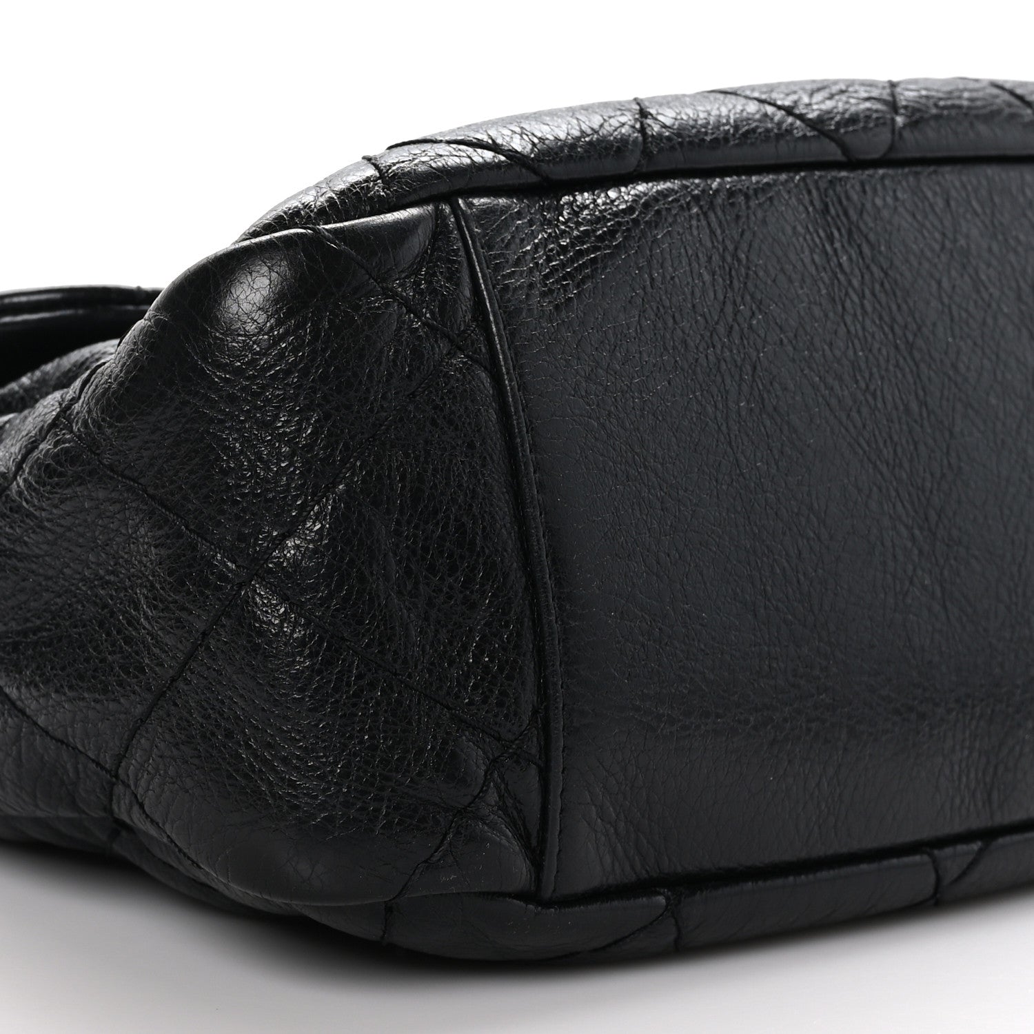 Chanel Glazed Calfskin Stitched On The Road Flap Black 8 of 12