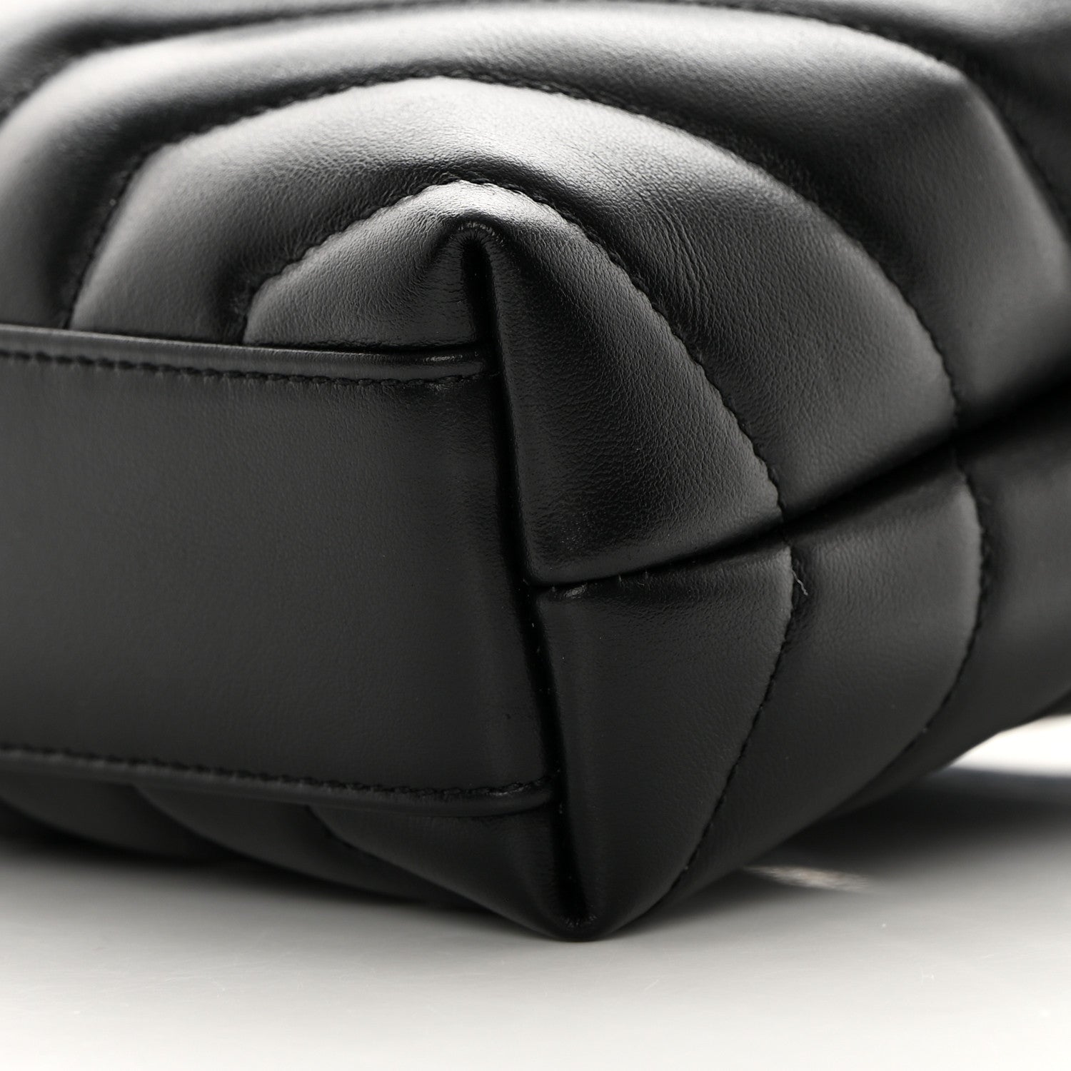 Saint Laurent Calfskin Y Quilted Monogram Toy Loulou Crossbody Bag Black 10 of 13