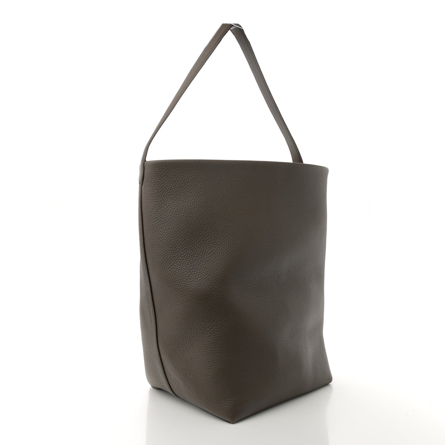 Grained Calfskin Large N/S Park Tote French Grey