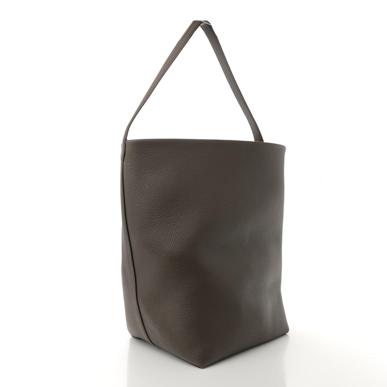 The Row Grained Calfskin Large N/S Park Tote French Grey 3 of 11