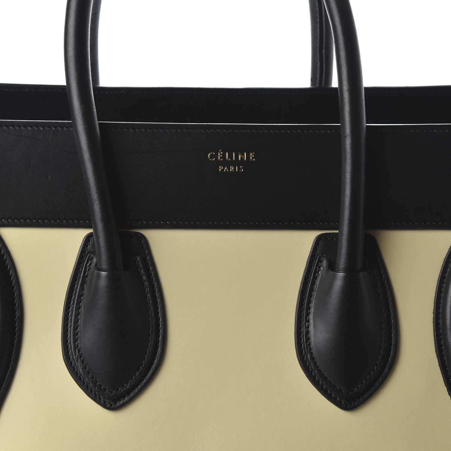 Celine Satin Calfskin Mini Tri-Color Luggage Seashell 9 of 9