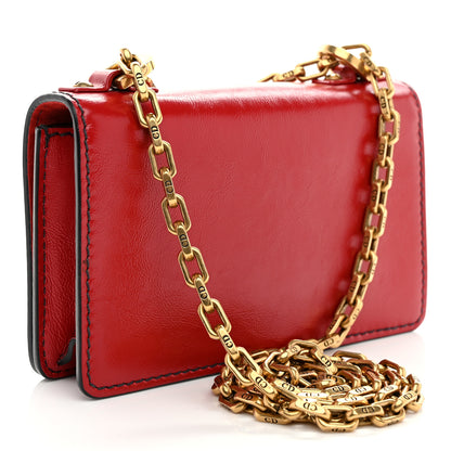 Christian Dior Calfskin Mini J'Adior Chain Flap Bag Spicy Red 3 of 11