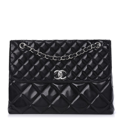 Chanel Vinyl Quilted In the Business Flap Bag Black 1 of 22