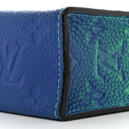 Louis Vuitton Taurillon Illusion Sac Plat XS Bleu Vert 9 of 9