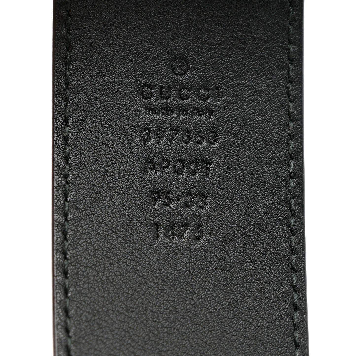 Calfskin Double G 40mm Belt 95 38 Black