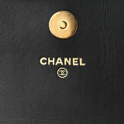 Chanel Lambskin Quilted Chanel 19 Flap Clutch Black 6 of 12