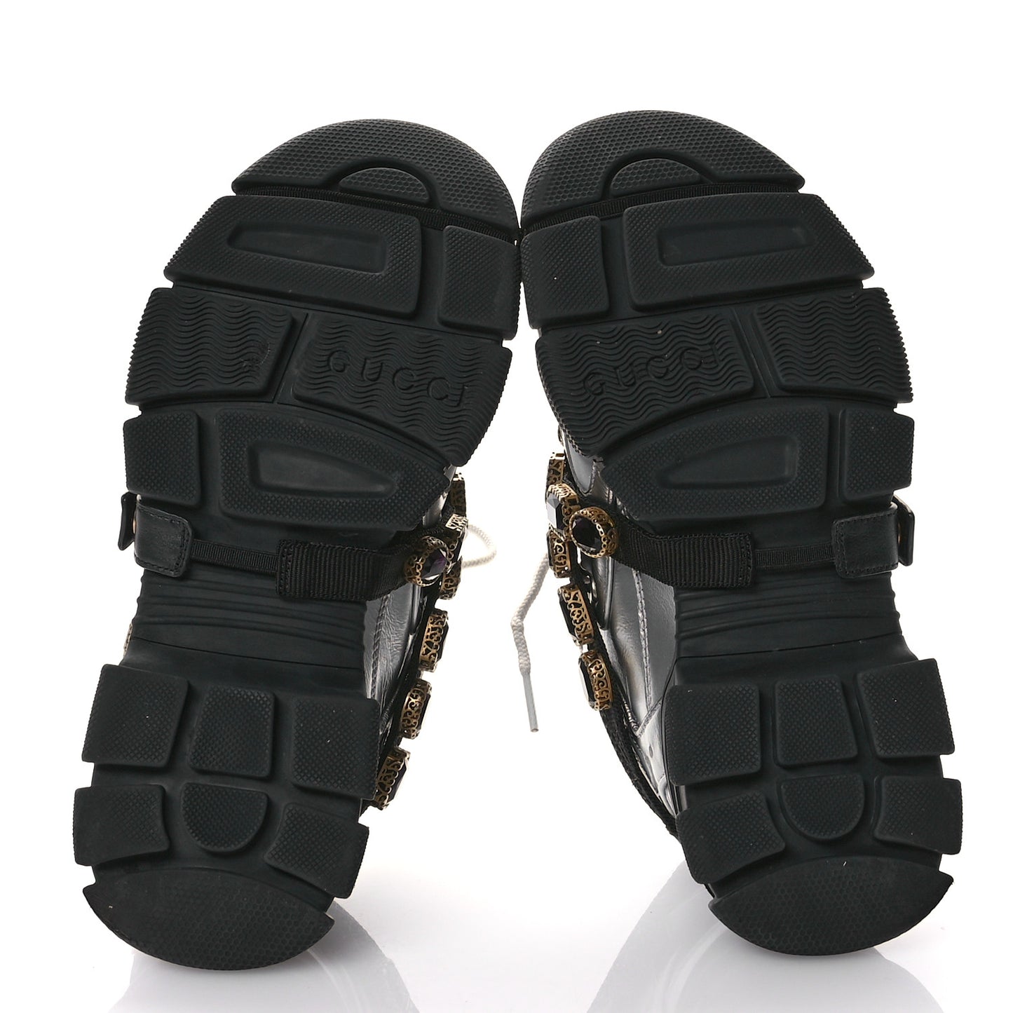 X SEGA Metallic Calfskin Mesh Removable Crystals Womens Flashtrek Sneakers 37 Silver Black