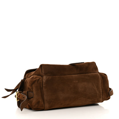 Prada Suede Medium Explore Shoulder Bag Cacao 4 of 12