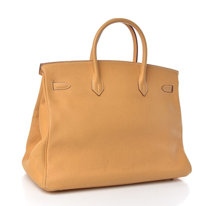 Hermes Taurillon Clemence Birkin 40 Sable 3 of 44