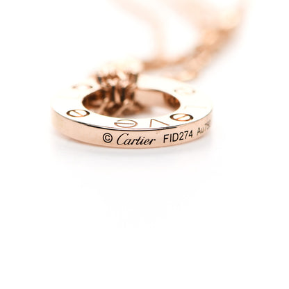Cartier 18K Pink Gold Diamond LOVE Bracelet 4 of 5