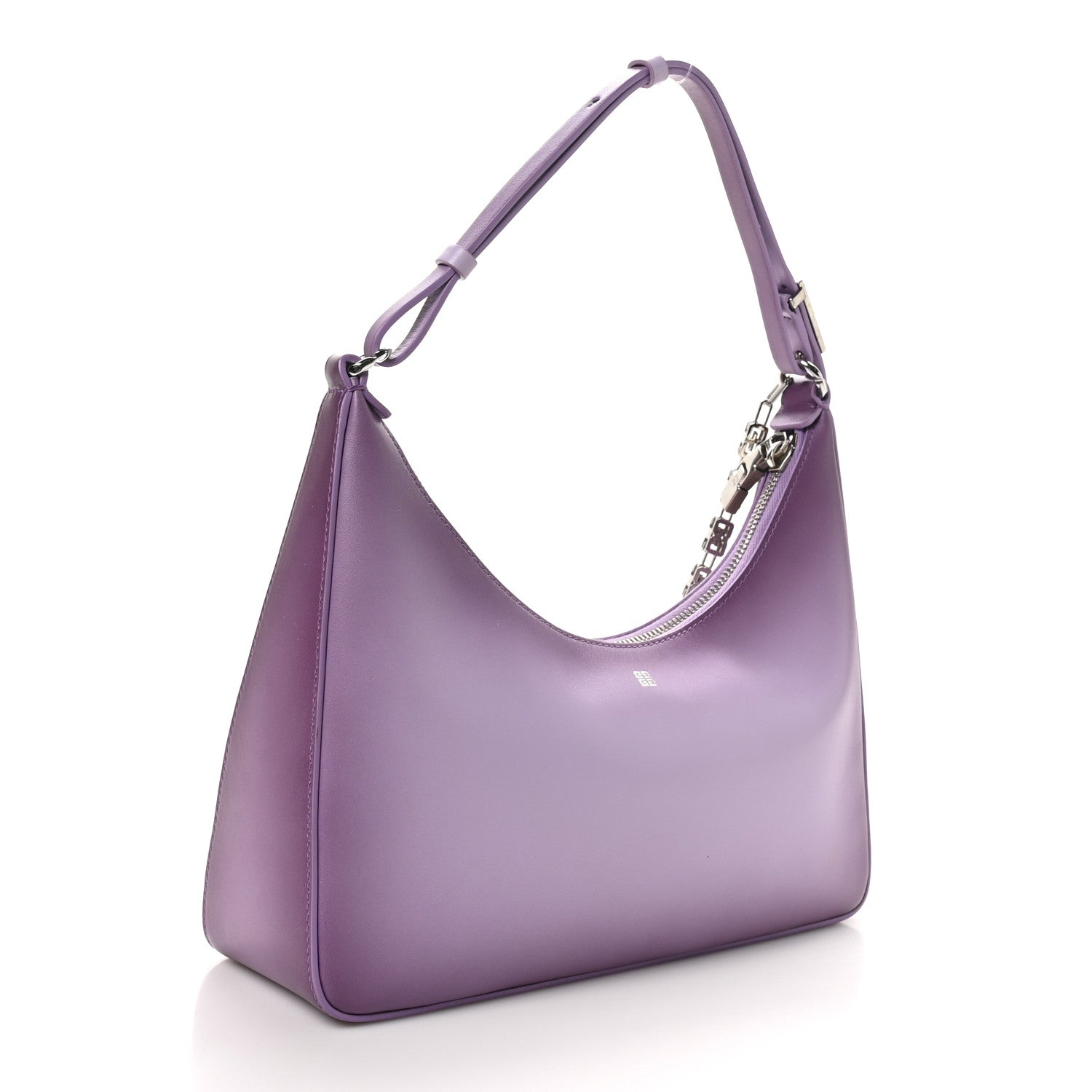 Givenchy Smooth Calfskin Small Moon Cut Out Shoulder Bag Mauve 3 of 10