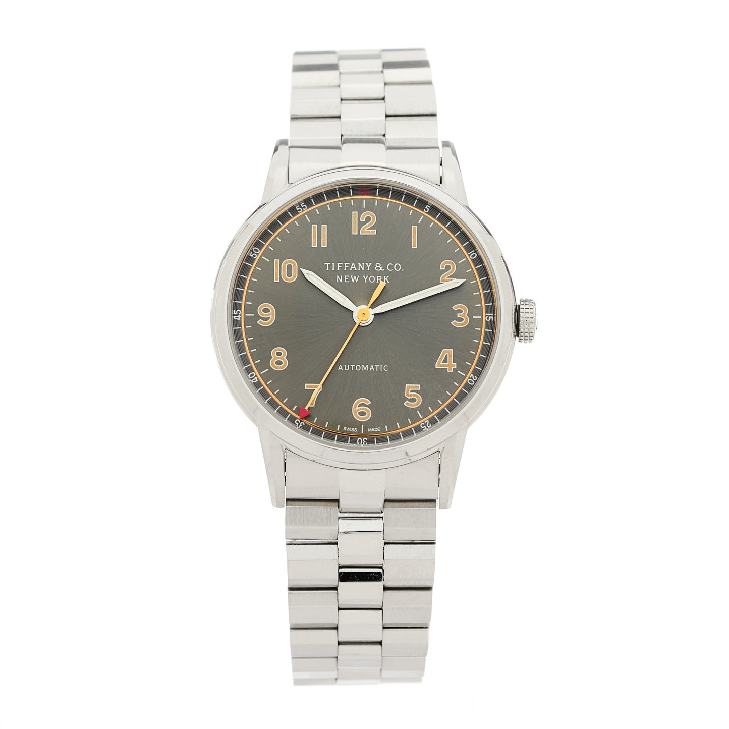 Stainless Steel 34mm CT60 3-Hand Automatic Watch Grey