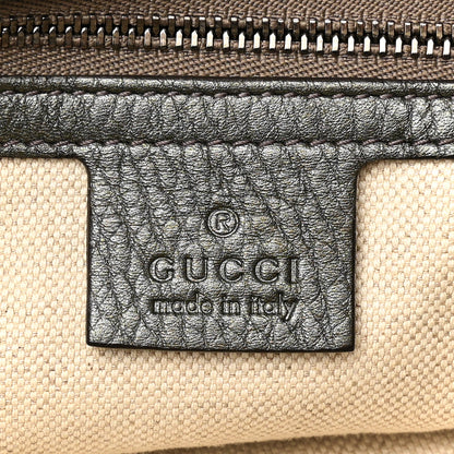 Gucci Metallic Pebbled Calfskin Medium Soho Chain Hobo Sasso 6 of 10