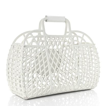 Fendi Recycled Plastic Vitello Liberty Matte Medium Fendi Basket White Ice 3 of 11