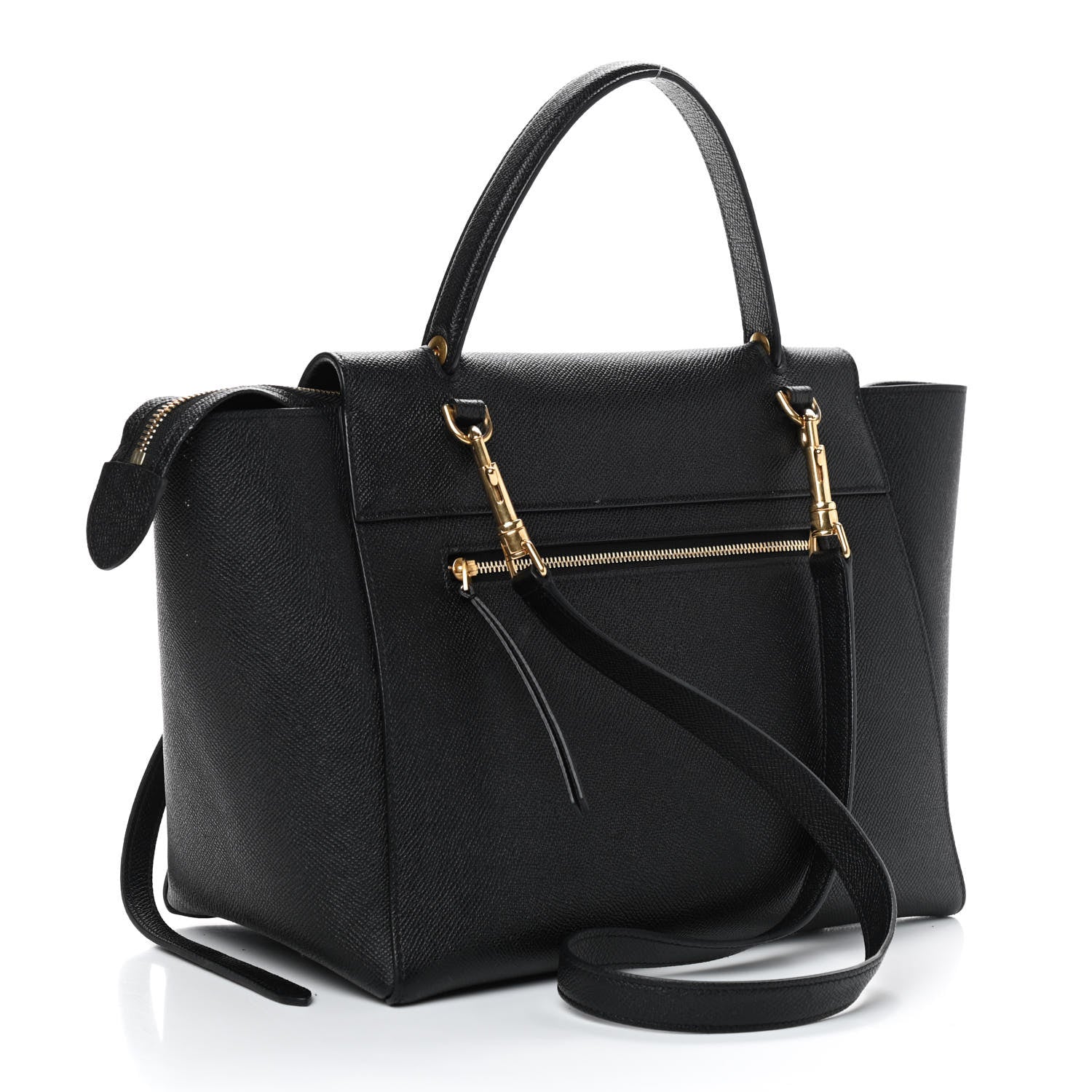 Celine Grained Calfskin Mini Belt Bag Black 3 of 9