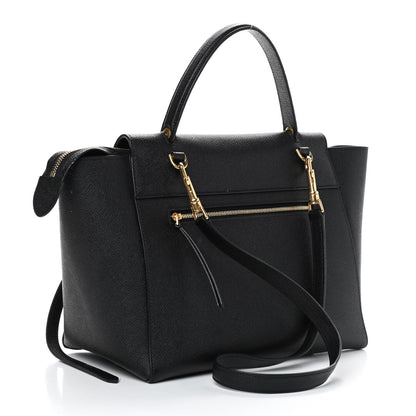 Celine Grained Calfskin Mini Belt Bag Black 3 of 9