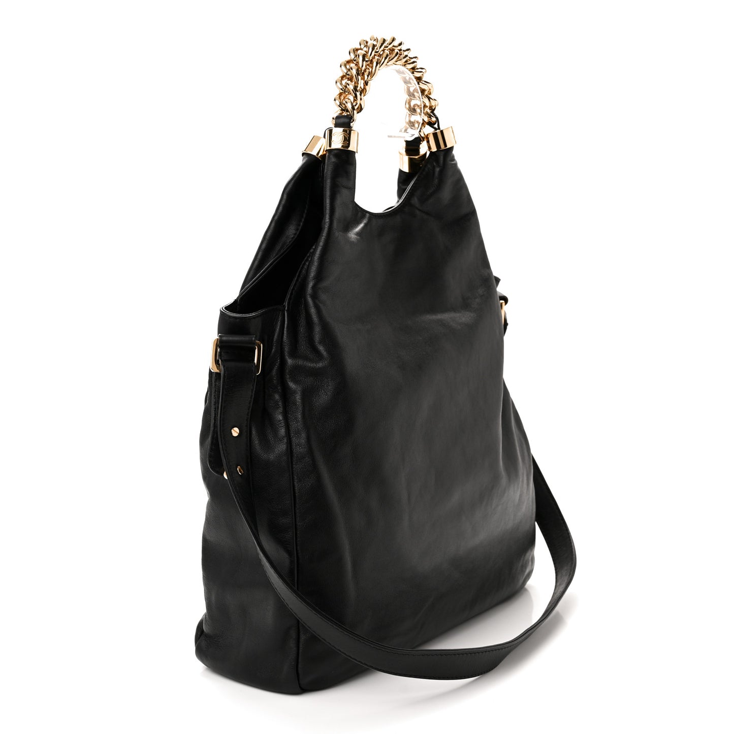 Lambskin Medium Rodeo Drive Tote Black