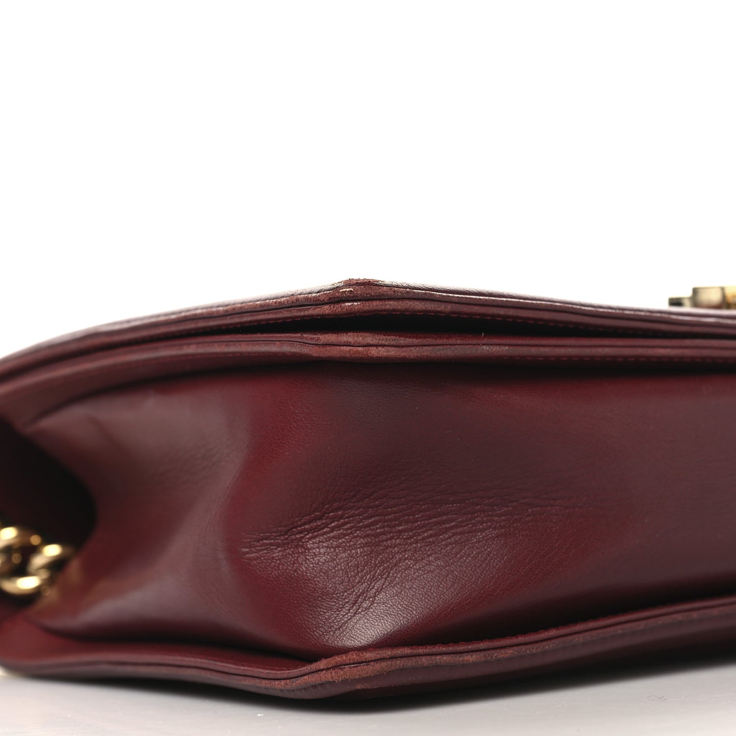 Lambskin Quilted New Medium Boy Flap Red