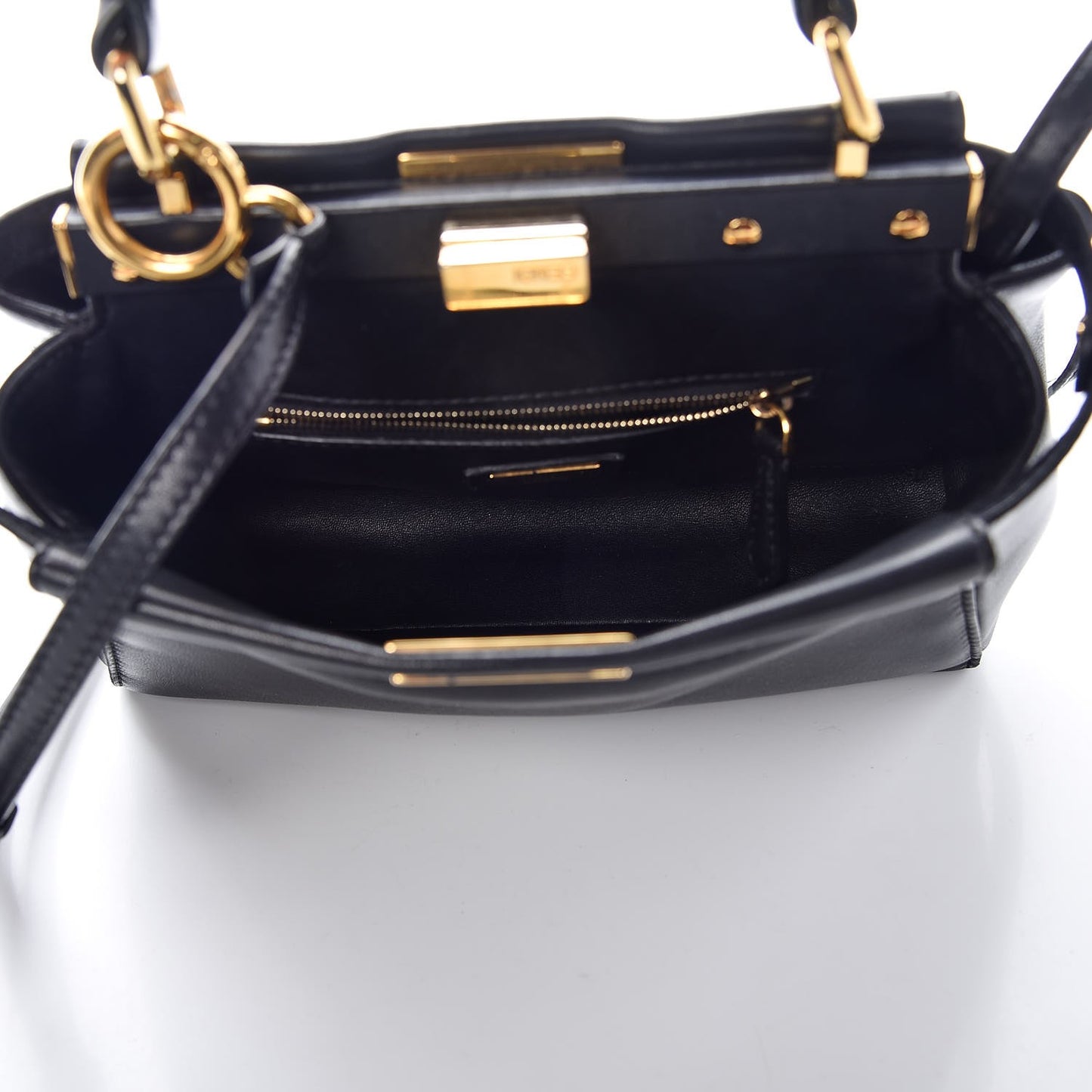 Nappa Mini Peekaboo Iconic Satchel Black