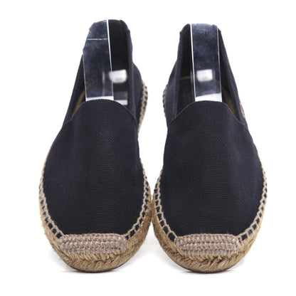 Saint Laurent Canvas Nappa Elba Light Logo Embroidered Espadrilles 37.5 Black 5 of 8
