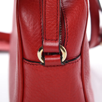 Gucci Pebbled Calfskin Small Soho Disco Bag Tabasco Red 11 of 16