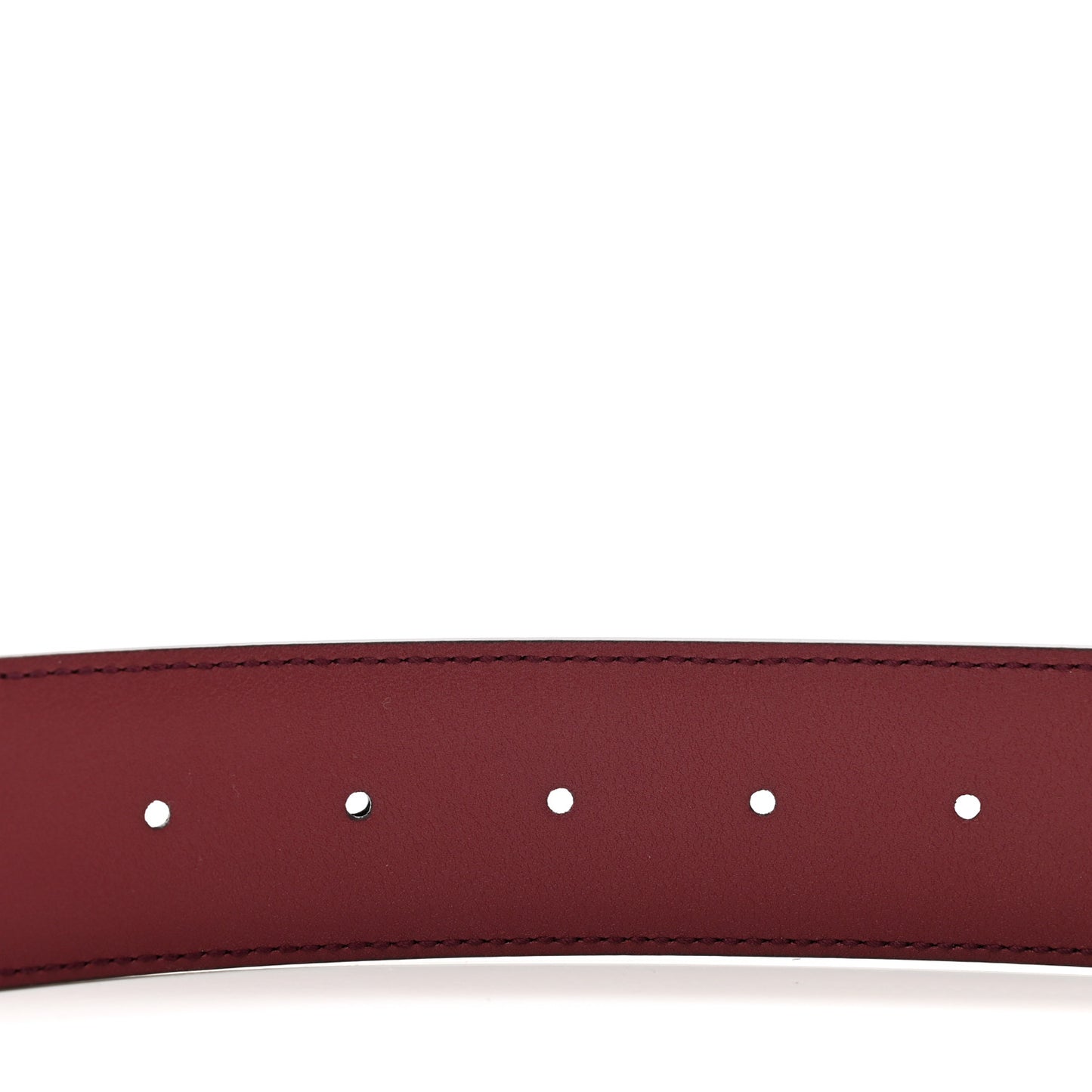 Ciny Lux Calfskin Patterned Double G 40mm Belt 80 32 Rubicund