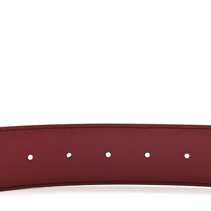 Gucci Ciny Lux Calfskin Patterned Double G 40mm Belt 80 32 Rubicund 5 of 5