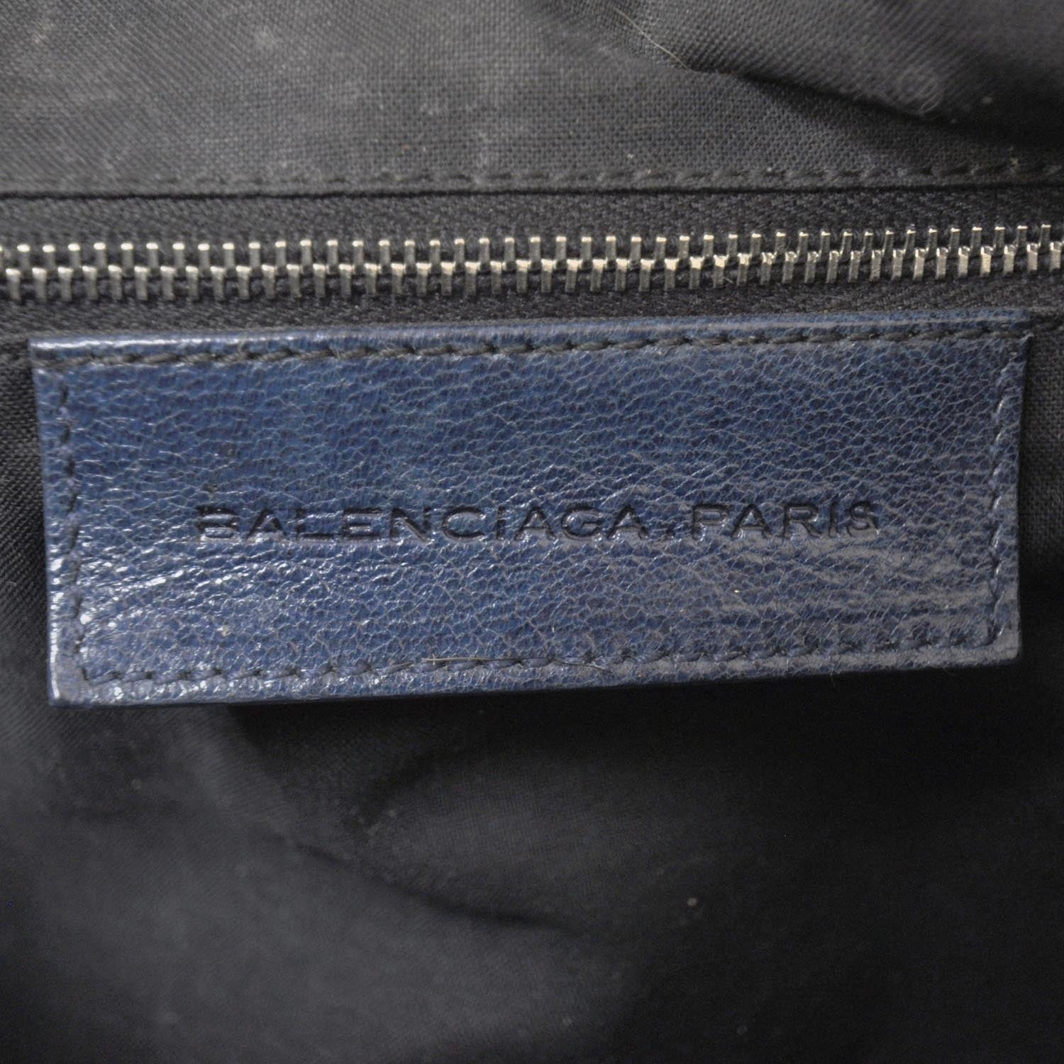 Balenciaga Leather Embossed Logo Satchel 7 of 8