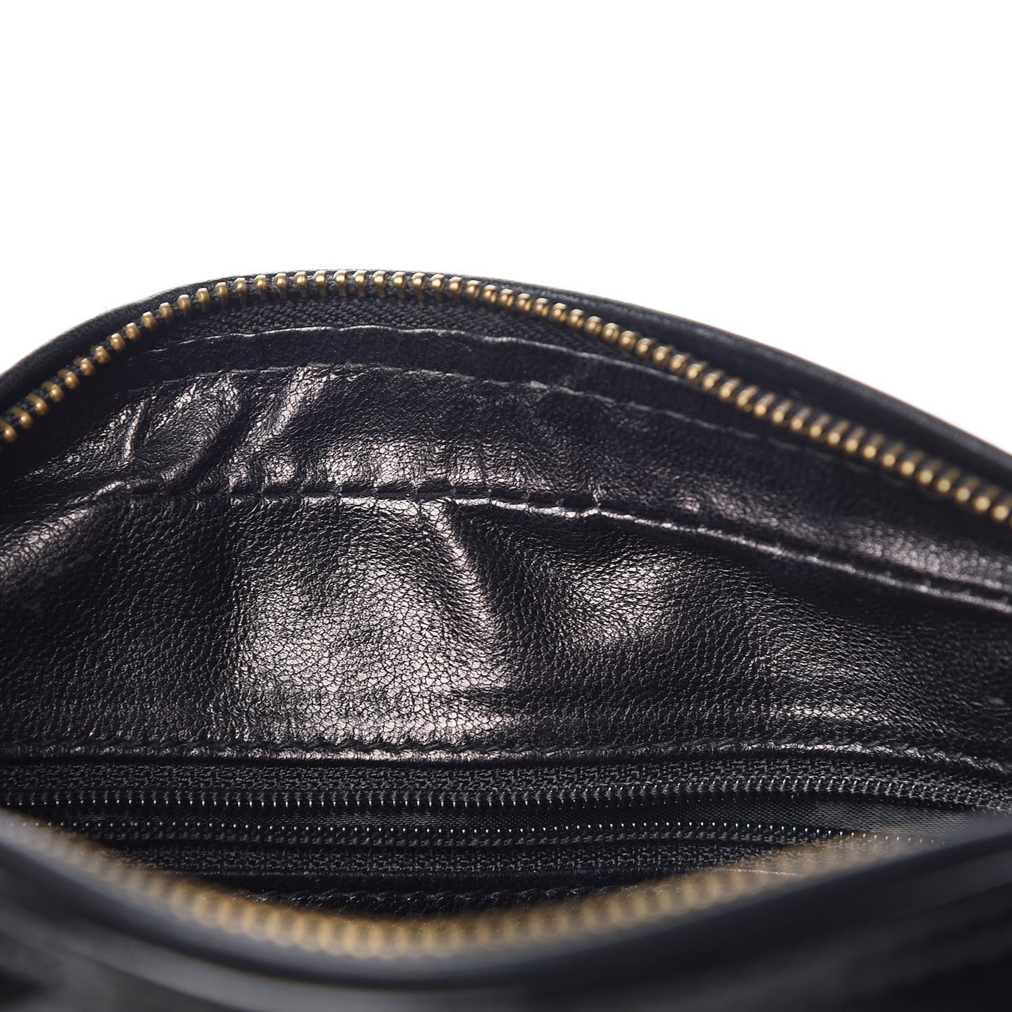 Patent Quilted Tassel Camera Case Black