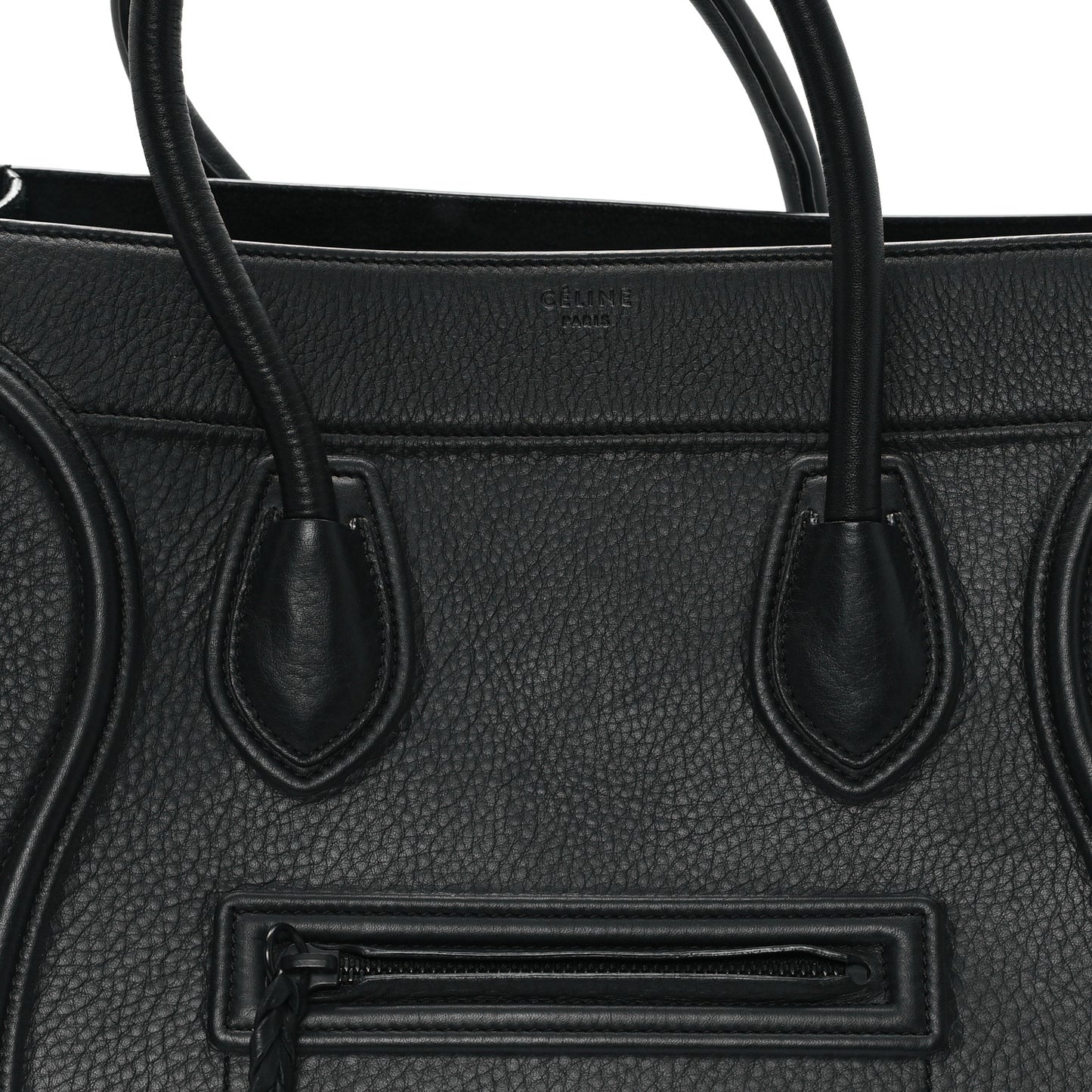 Supple Calfskin Medium Phantom Luggage Black