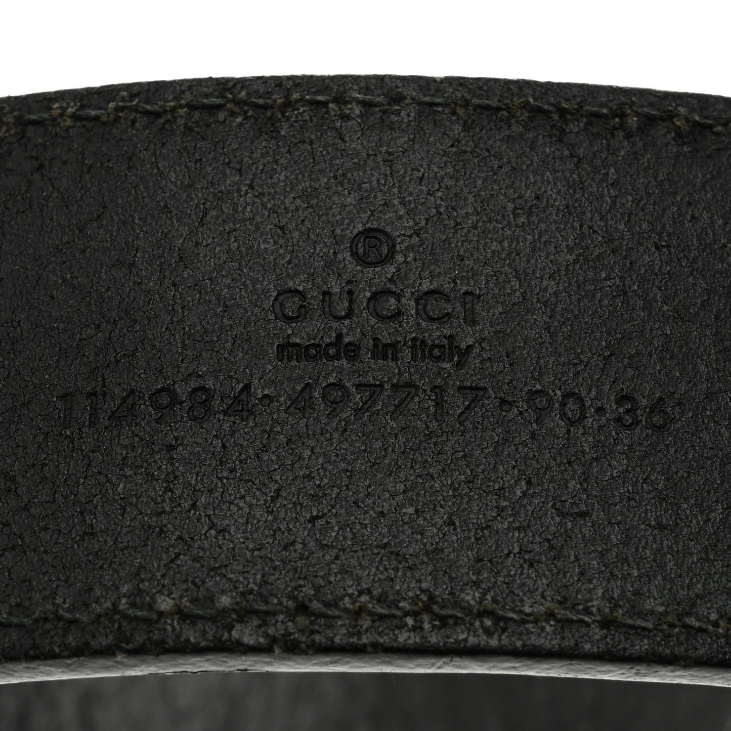 Calfskin Interlocking G 90 36 Belt Black