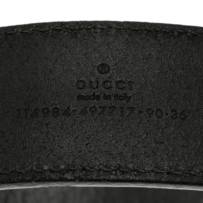 Gucci Calfskin Interlocking G 90 36 Belt Black 3 of 5