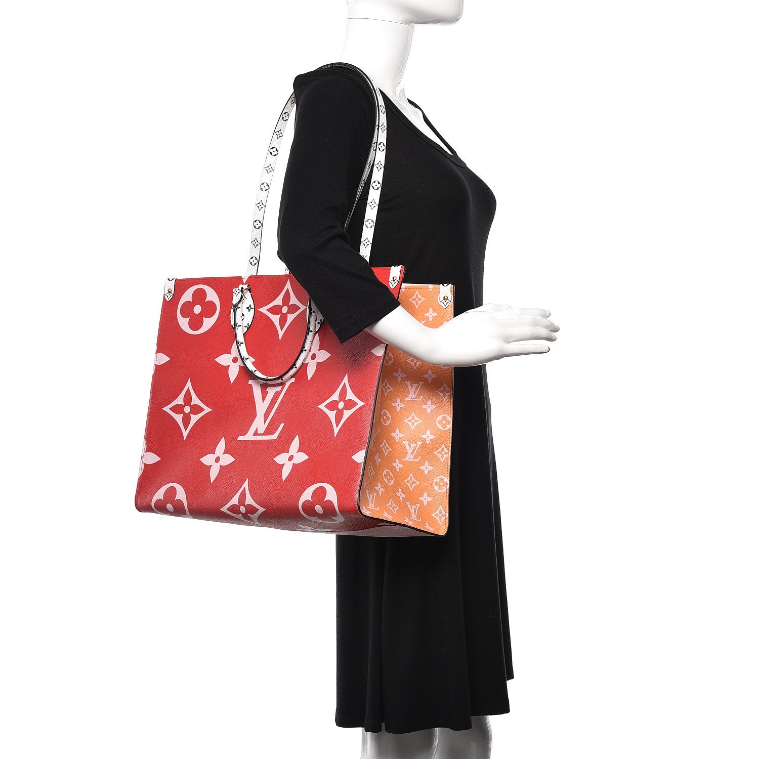 Louis Vuitton Monogram Giant Onthego GM Rouge Rose 2 of 9