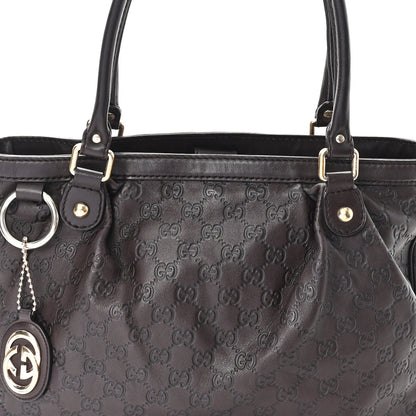 Gucci Guccissima Medium Sukey Top Handle Tote Chocolate 8 of 10