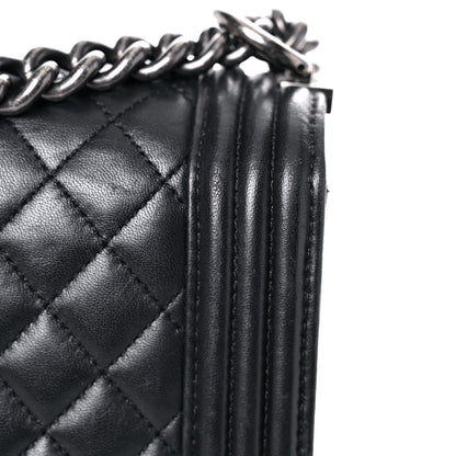 Chanel Lambskin Quilted New Medium Boy Flap Black 5 of 25