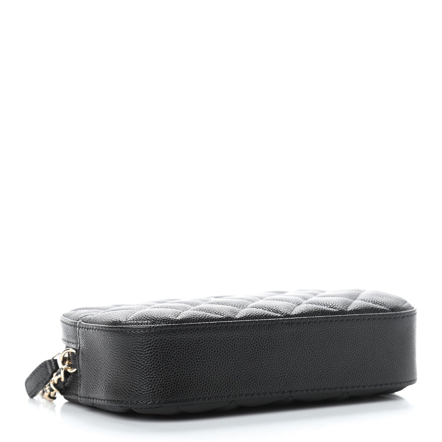 Caviar Quilted Vanity With Chain Black