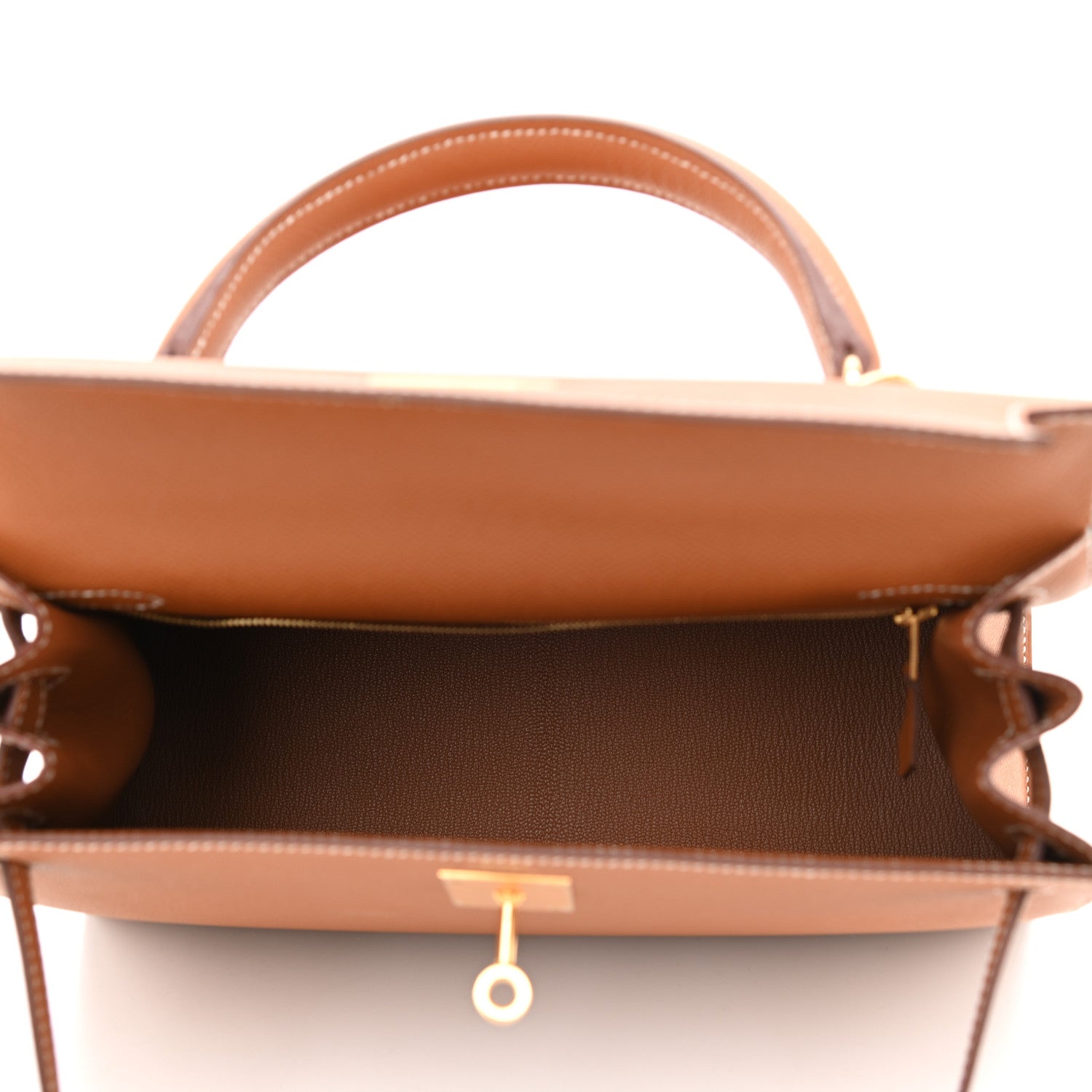 Hermes Epsom Kelly Sellier 28 Gold 5 of 13
