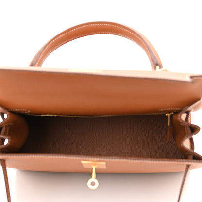 Hermes Epsom Kelly Sellier 28 Gold 5 of 13
