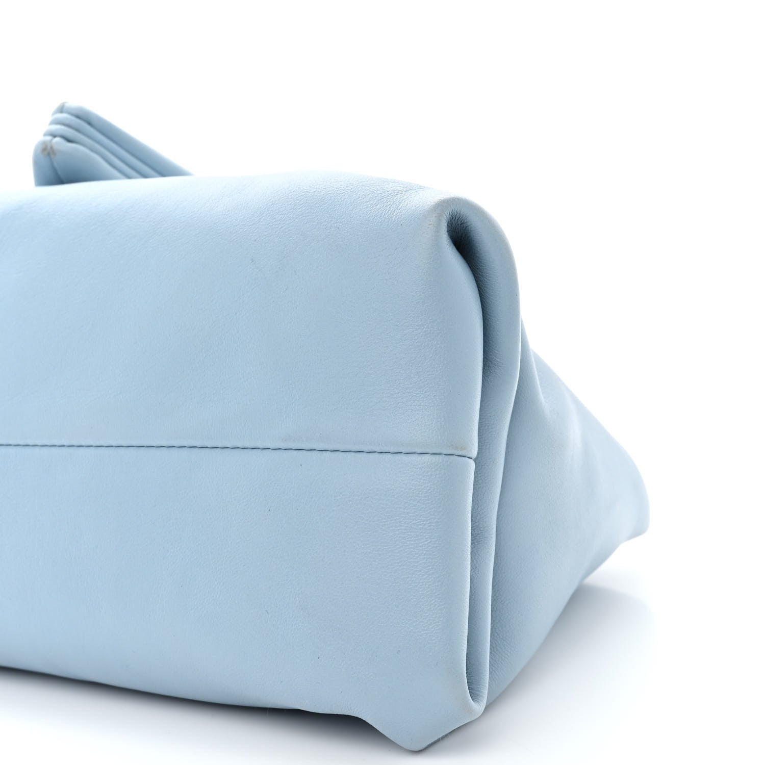 Bottega Veneta Lambskin BV Trine Clutch Ice 9 of 10