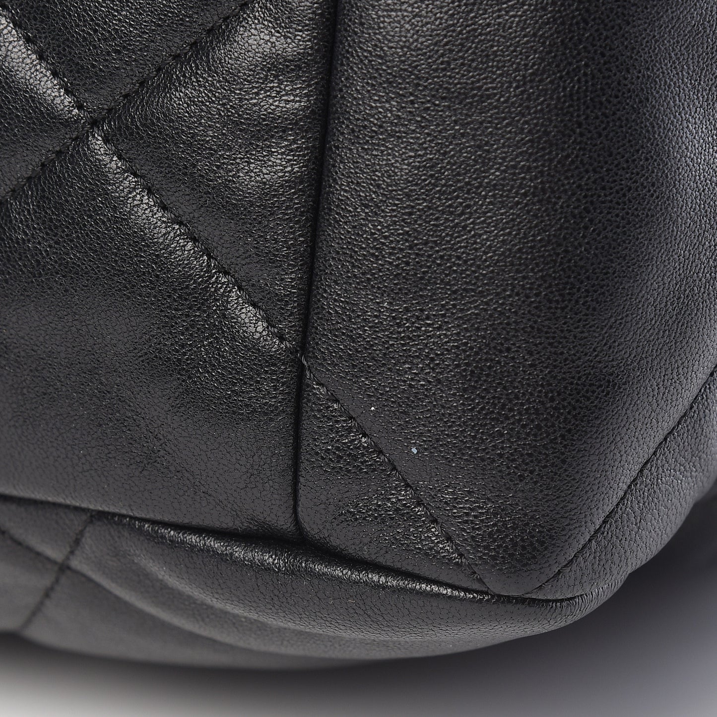 Goatskin Quilted Maxi 19 Flap Black
