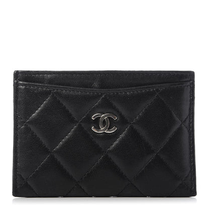 Chanel Lambskin Quilted Card Holder Black 1 of 10