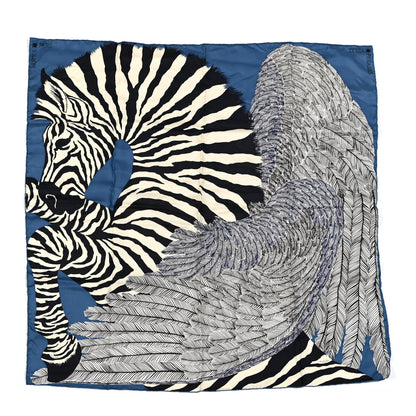Hermes Silk Zebra Pegasus Nano Scarf 20 1 of 6