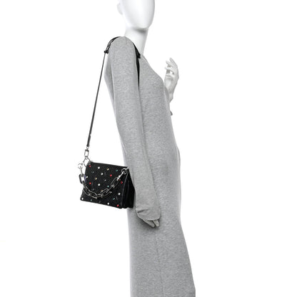 Louis Vuitton Lambskin Monogram Crystal Embossed Embellished Coussin BB Black 2 of 11
