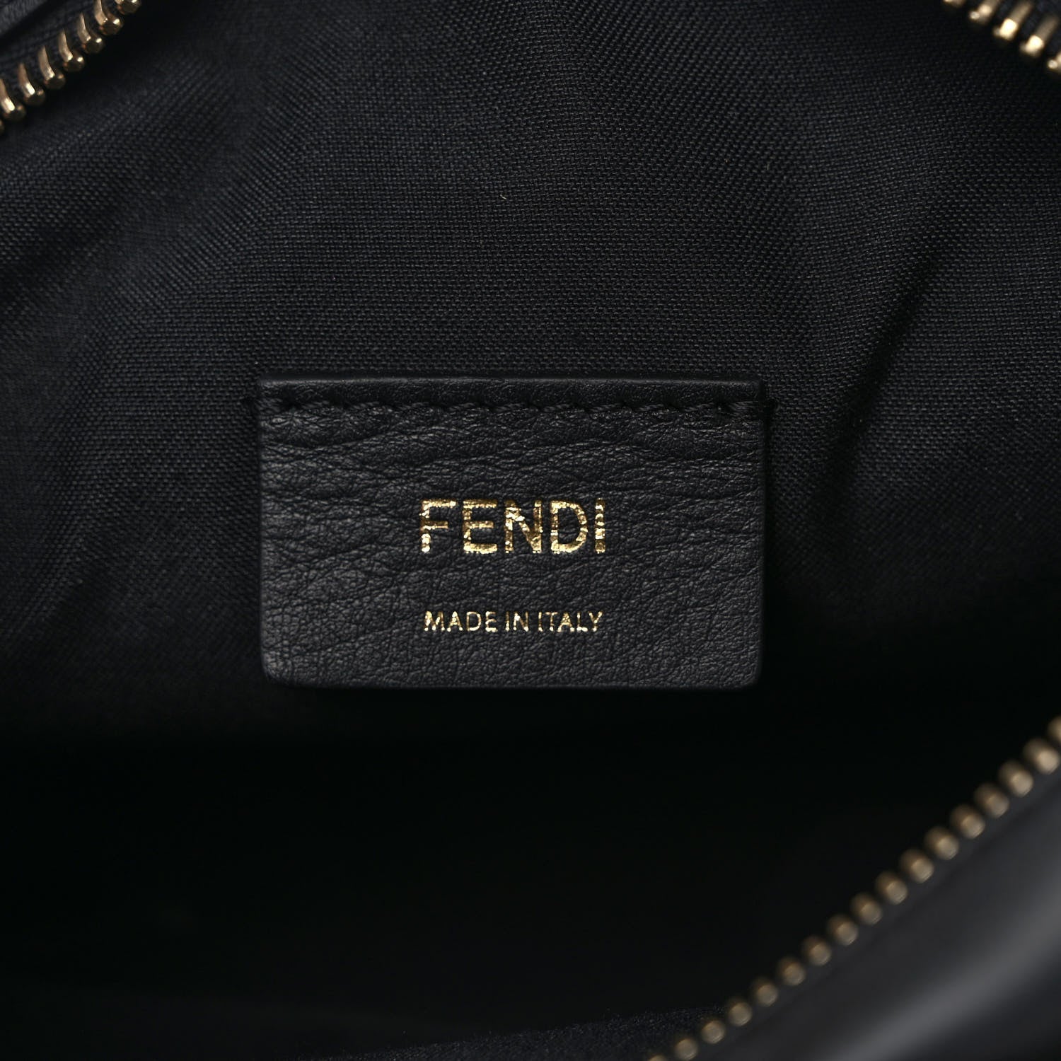 Fendi Vitello Century Bi-Color FF 1974 Embossed Mini Camera Case Maya Black 6 of 9