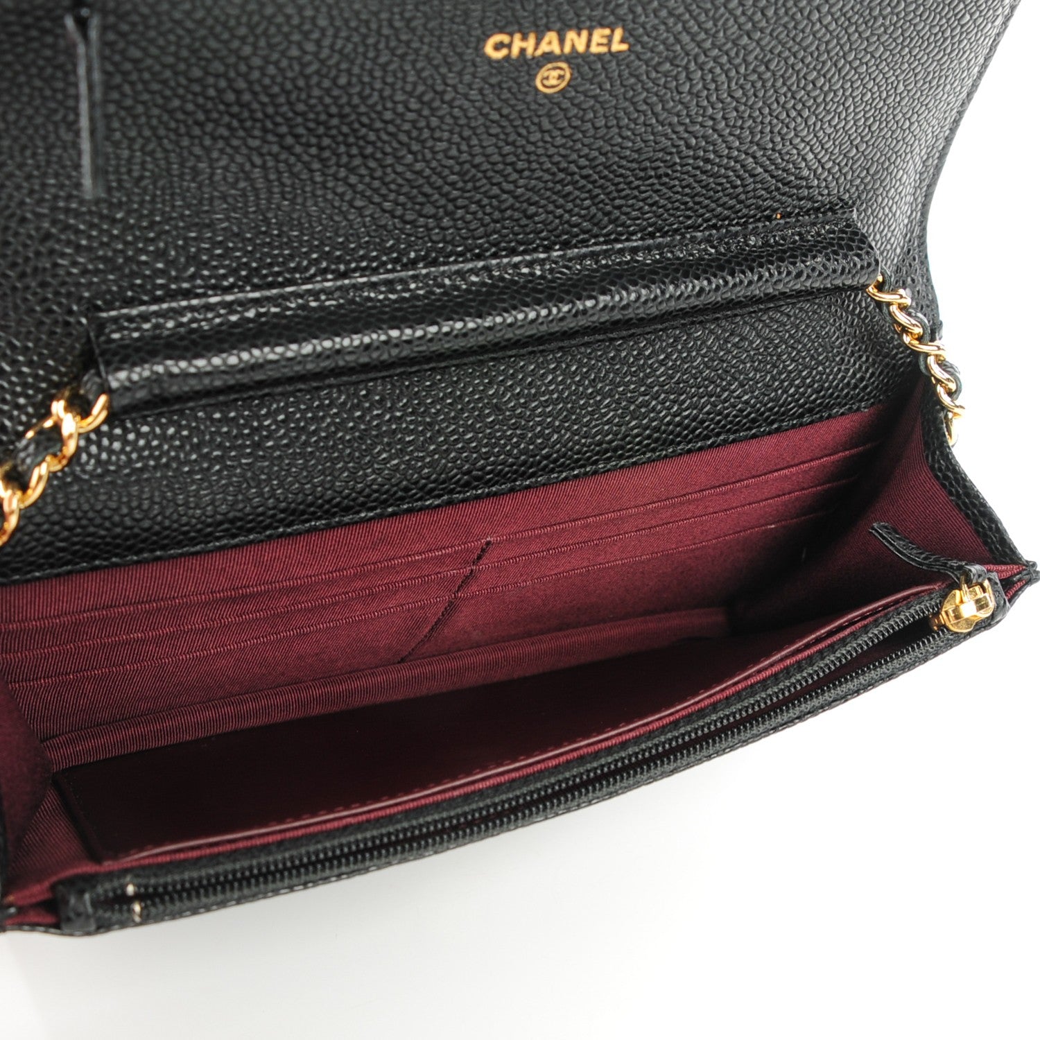 Chanel Caviar Quilted Wallet On Chain WOC Black 5 of 7
