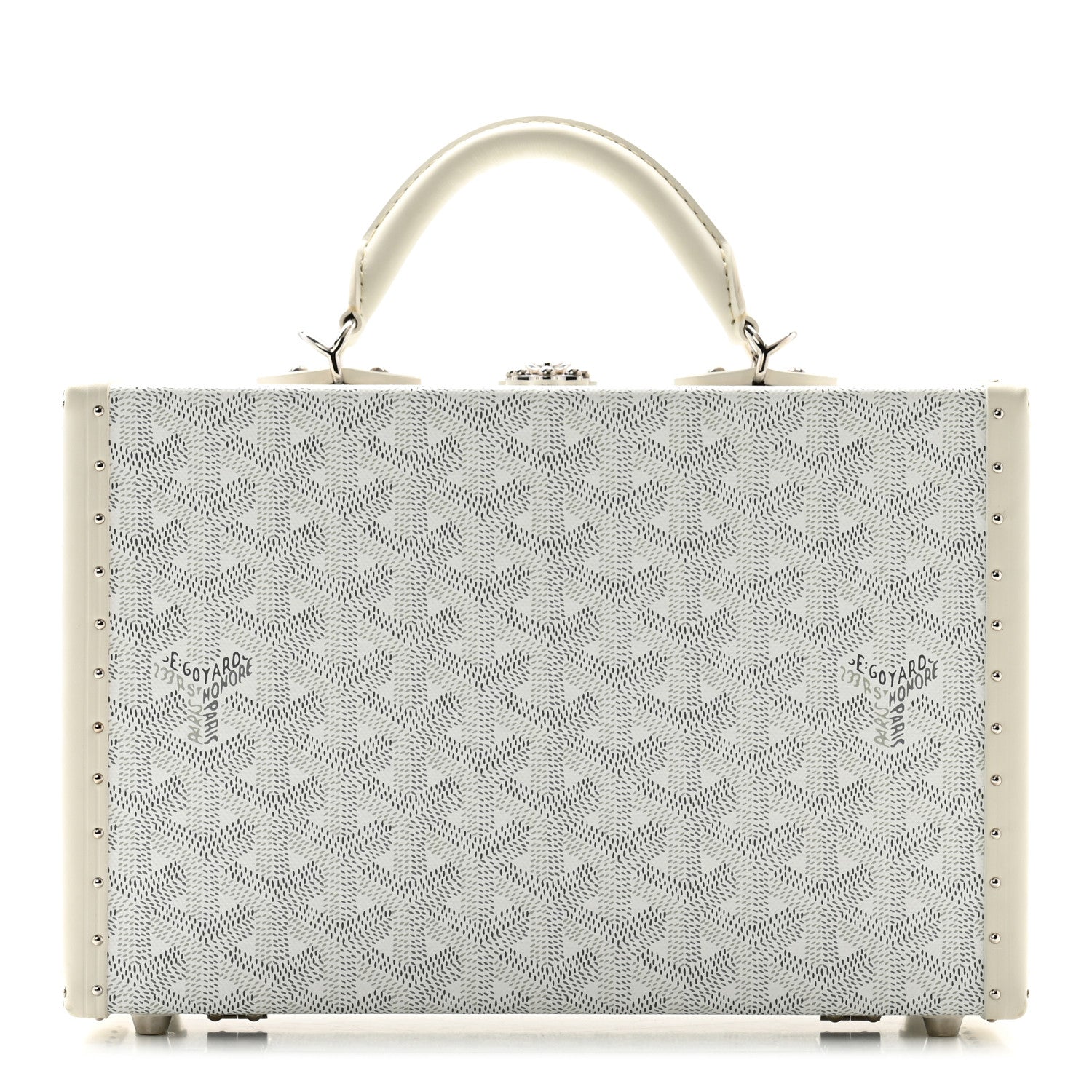 Goyard Goyardine Grand Hotel Trunk White 1 of 12
