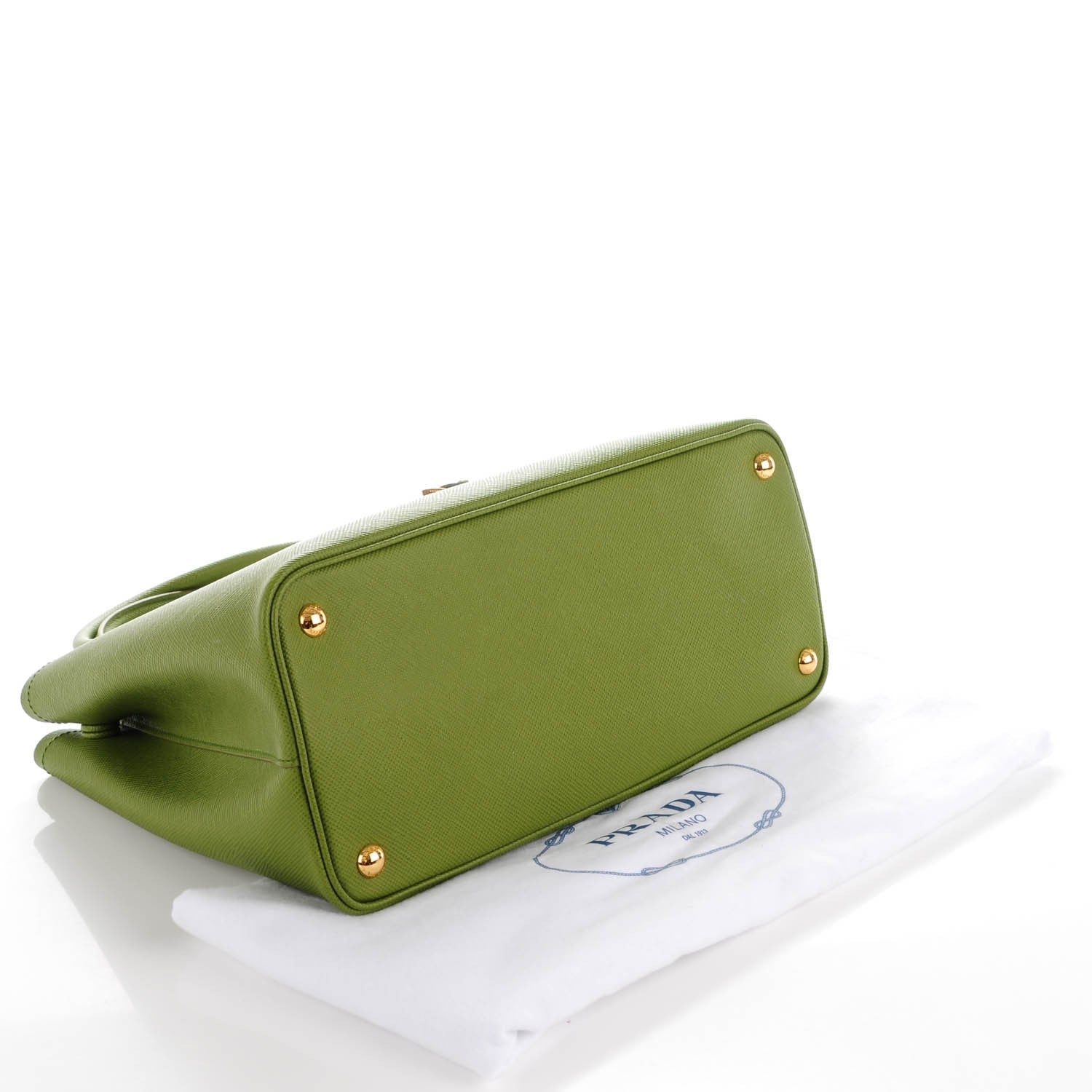 Prada Saffiano Cuir Small Double Bag Edera Anice 4 of 8