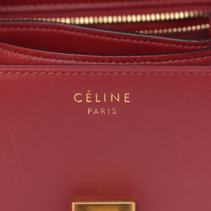 Celine Box Calfskin Small Classic Box Flap Bag Red 6 of 16
