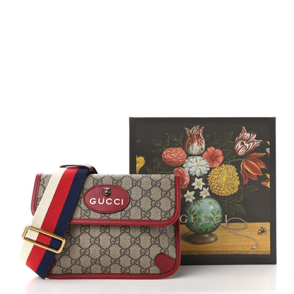 Gucci GG Supreme Web Totem Three Piece Monogram Shoulder Bag Red 11 of 11
